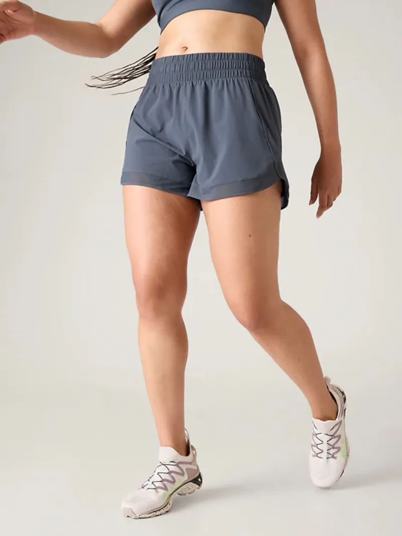 HIGH RISE MESH RACER RUN SHORT