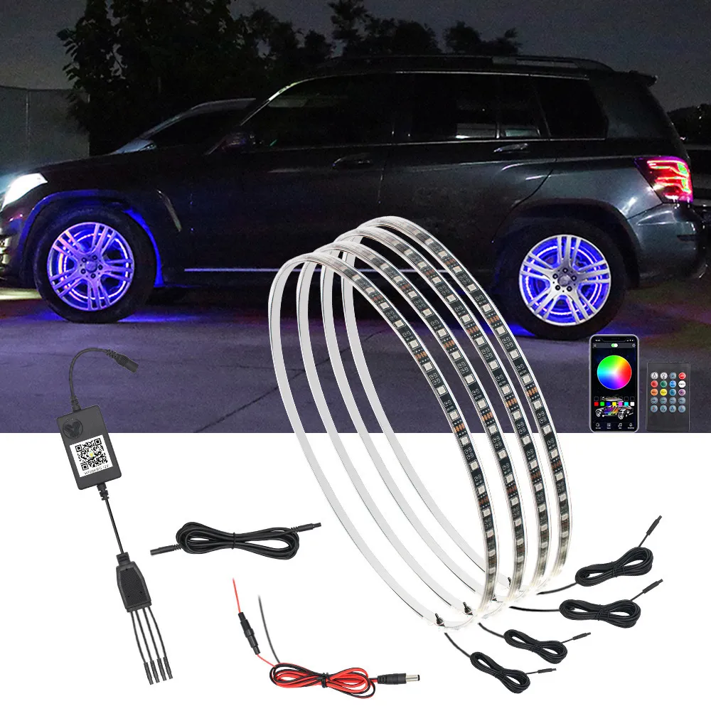 LED Wheel Light 4x Rings