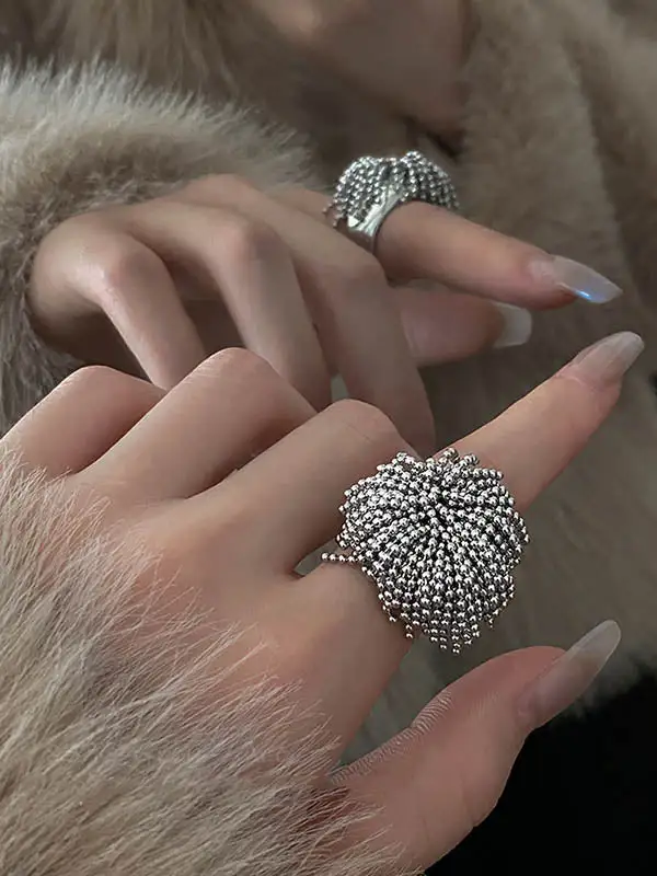 Geometric Tassel Detail Ring