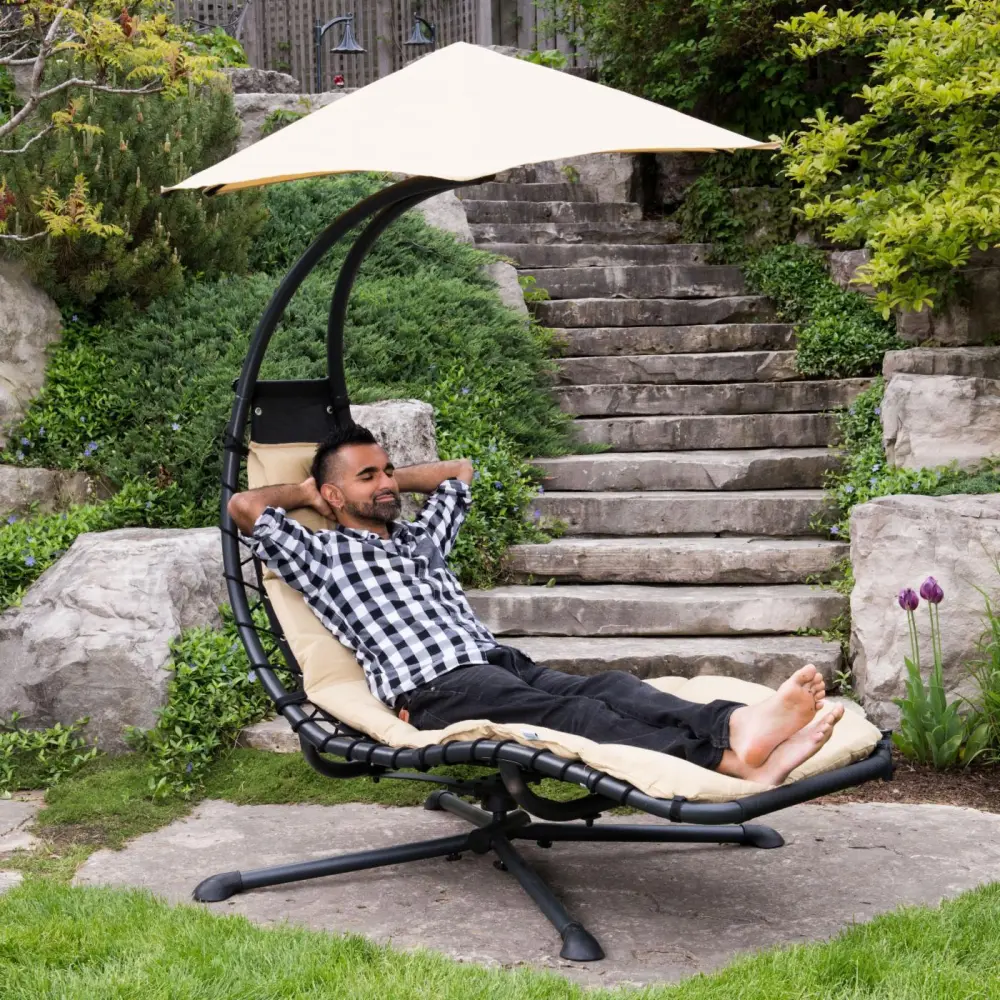 ⚡Clearance Sale⚡✨360 Degree Hammock Chair with Umbrella and Cushion✨