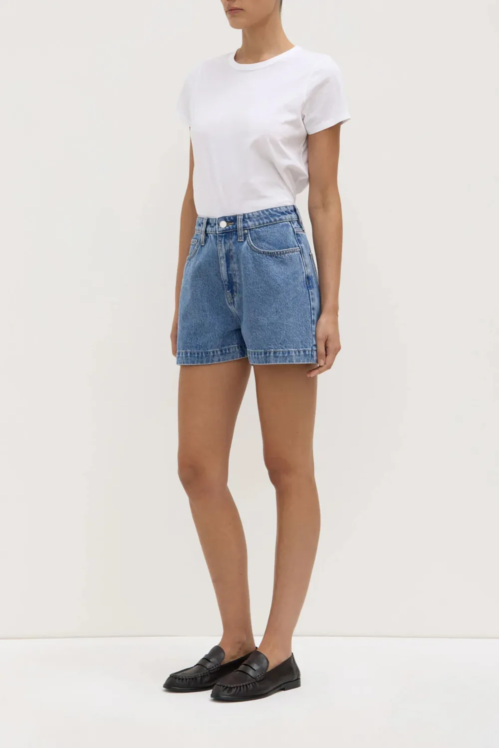 High Waisted Denim Shorts