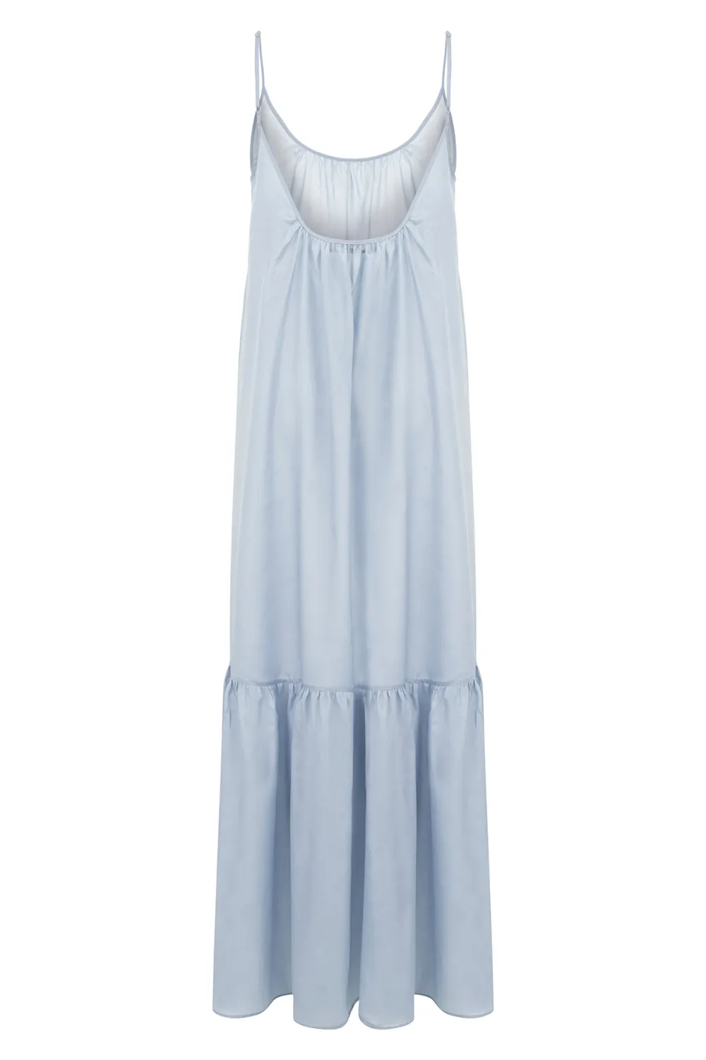 Sleeveless Midi Dress-Blue