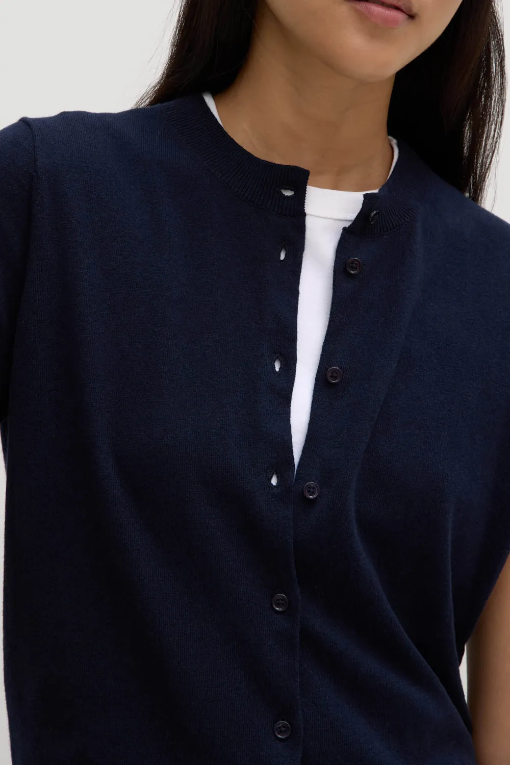 Ribbed Short Sleeved Pullover