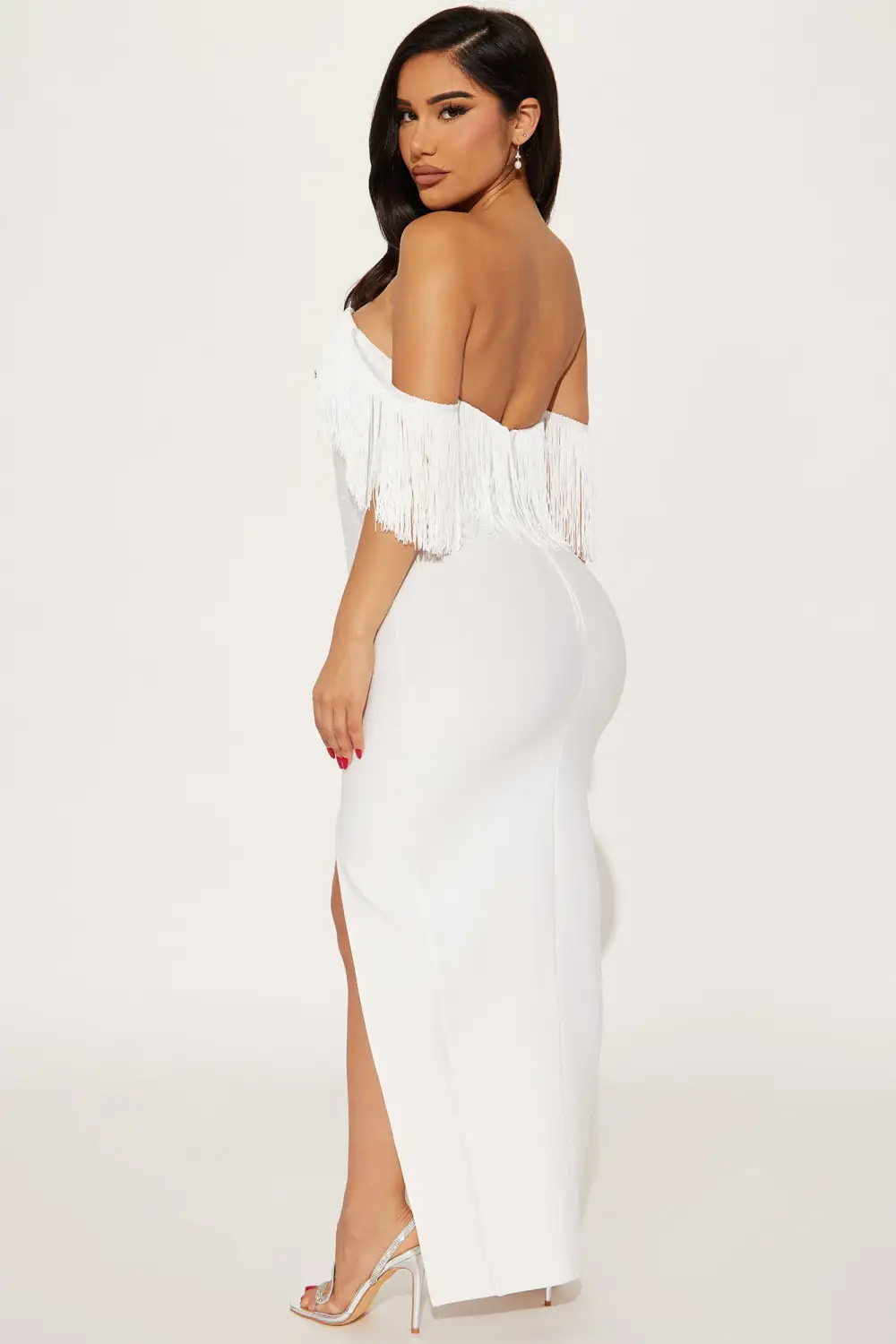 Stallion Bandage Maxi Dress - White