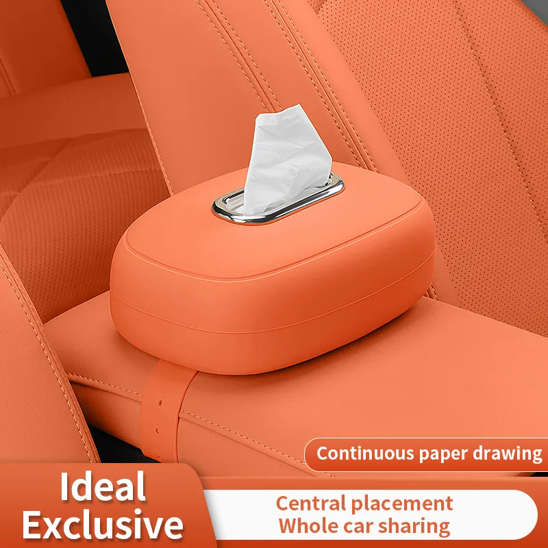 🚗 50% OFF Car Headrest Tissue Box Holder – Soft Silicone, Easy Reach & Washable