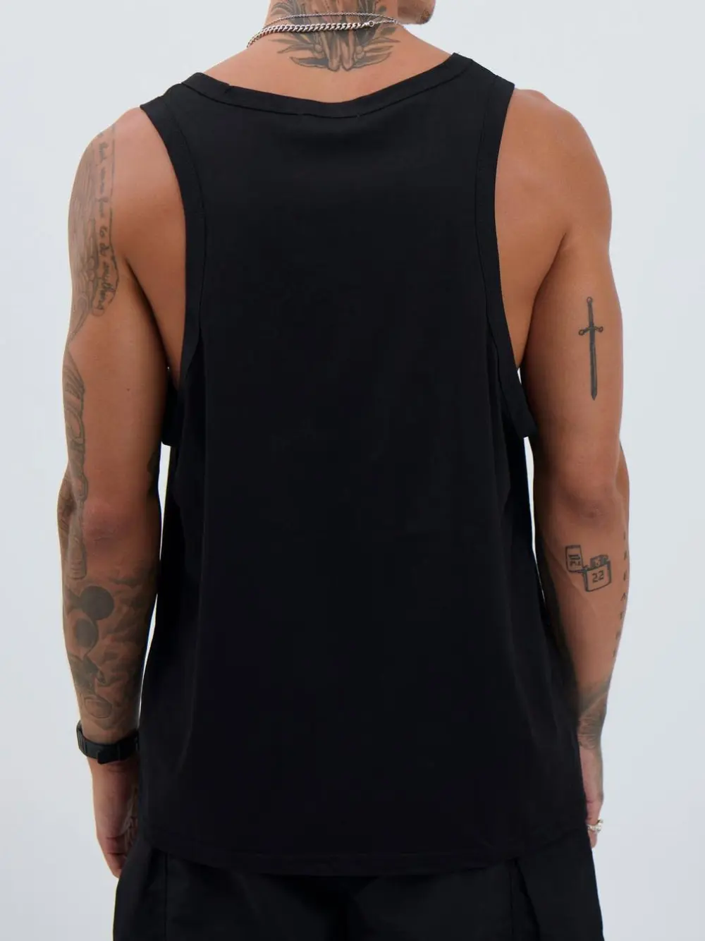 Leisure Versatile Navy Black Tank Tops