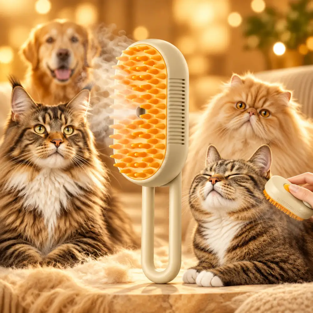 Pet Spray Massage Comb Cat Steam Brush