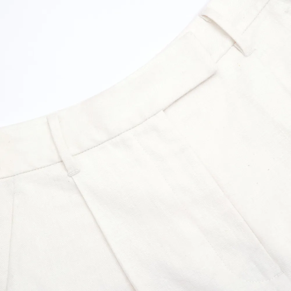 White Linen Trousers