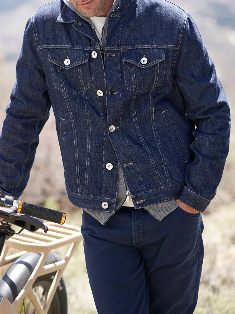 Men's Casual Oversized Denim Coat Jacket