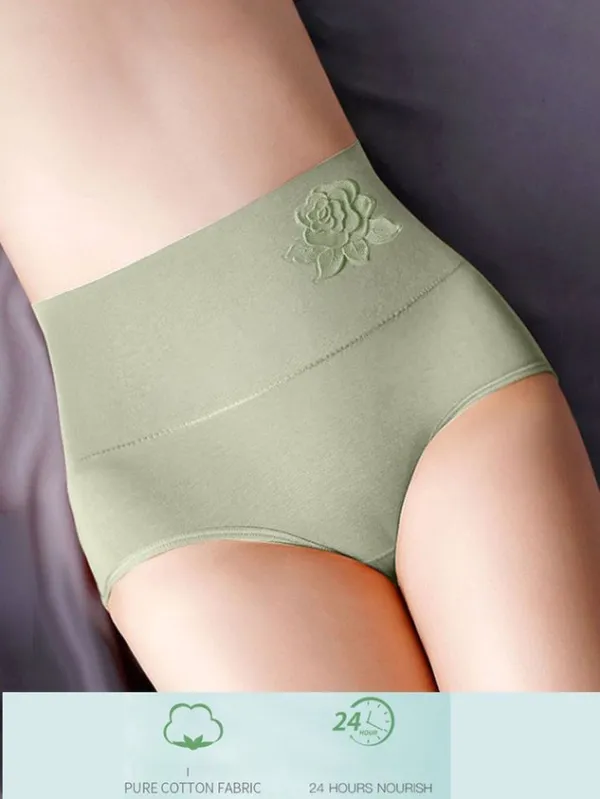 Women's Breathable Comfortable Floral Cotton Panties