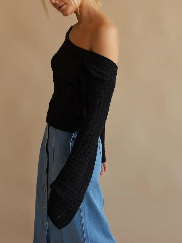 Slouchy Bell Sleeve Sweater