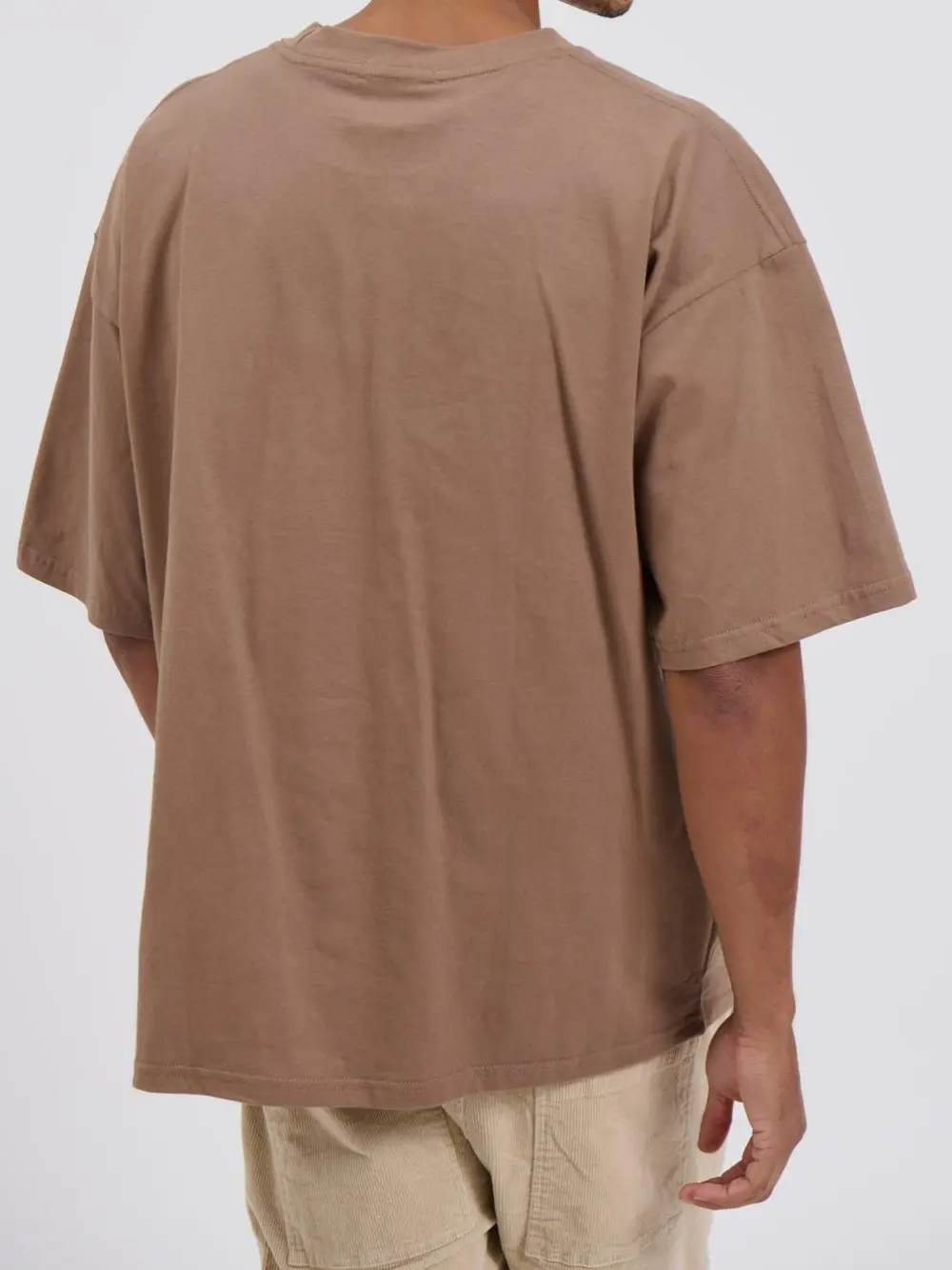 Simple Casual And Daily Light Brown Tee