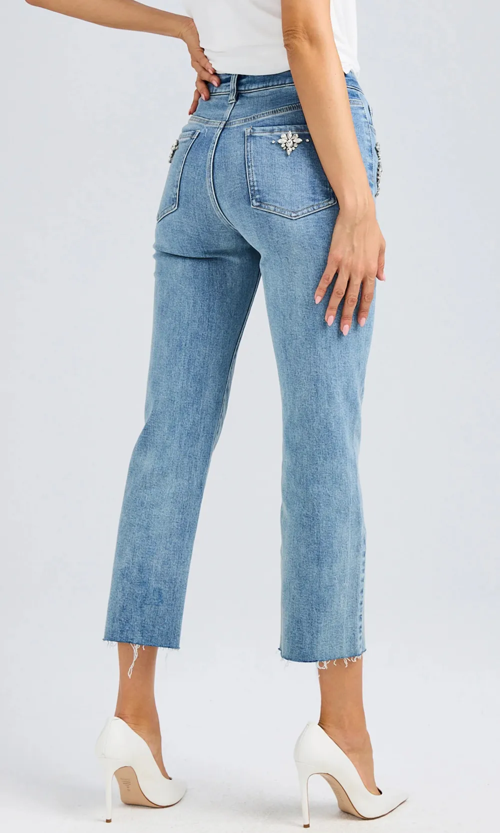 Crystal Cropped Jeans