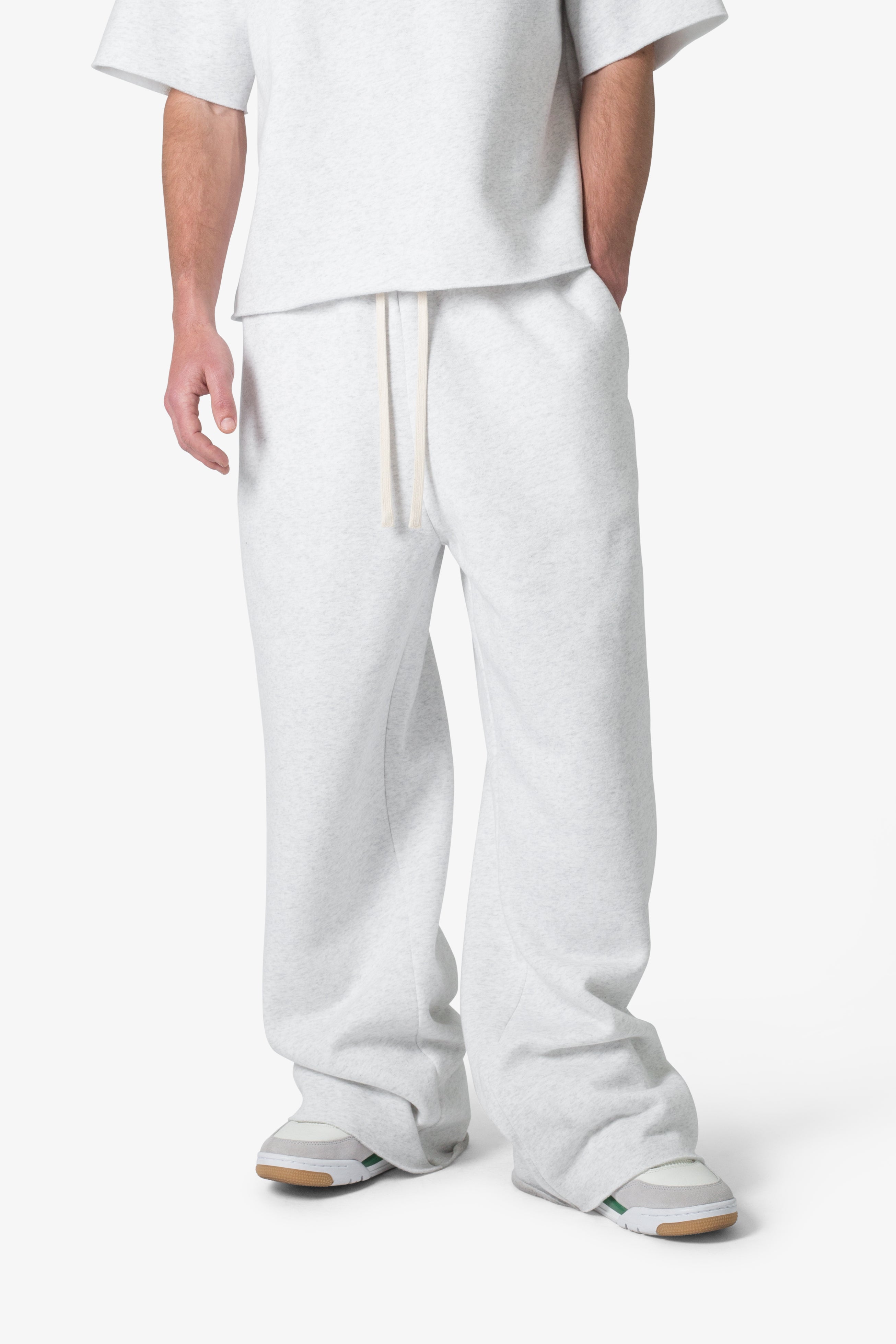 Washed Ultra Baggy Sweatpants - Heather Grey