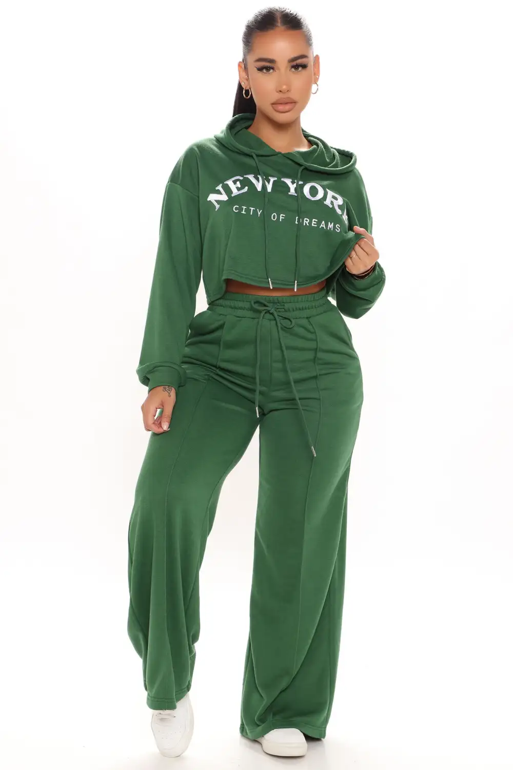 Having It My Way Pant Set - Hunter