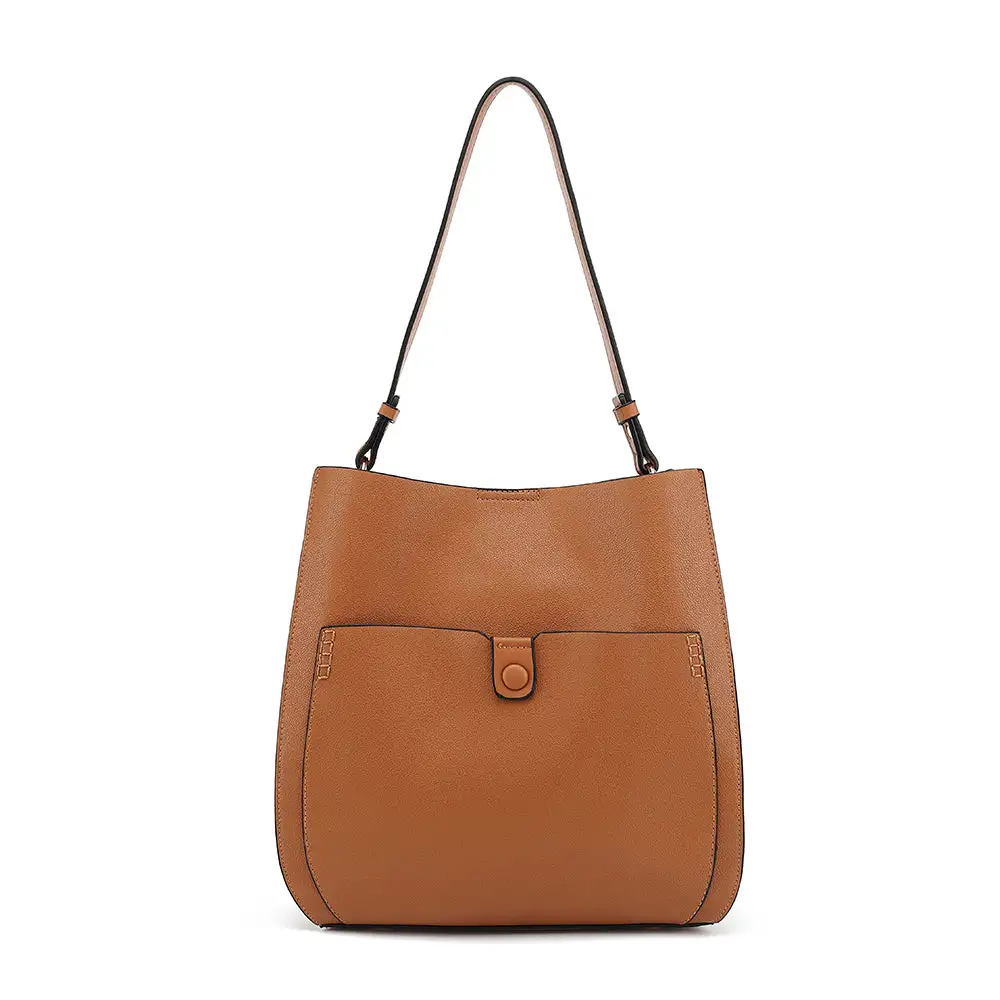 Pocket Front Shoulder Bag
