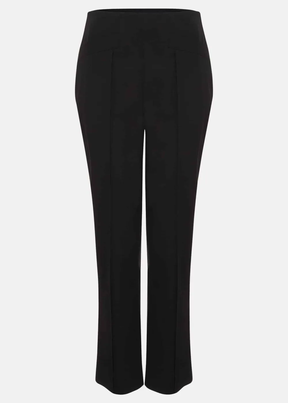 Black Casual Pleated Trousers