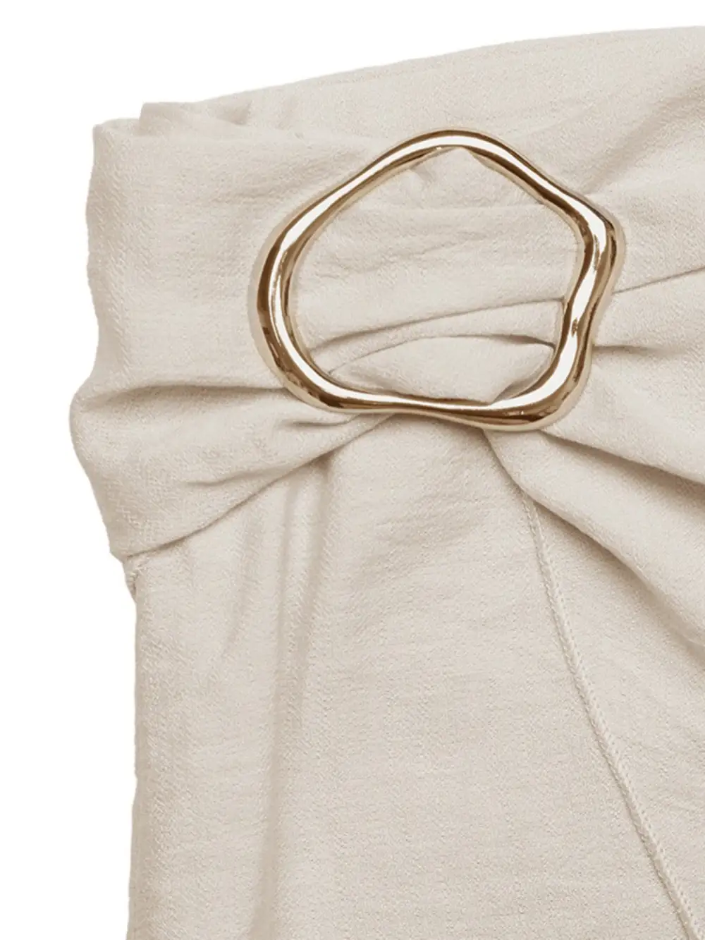 Buckle Knotted Mini Skirt