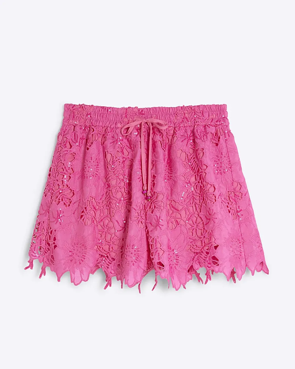 Artistic Floral Hollow Fashion Shorts