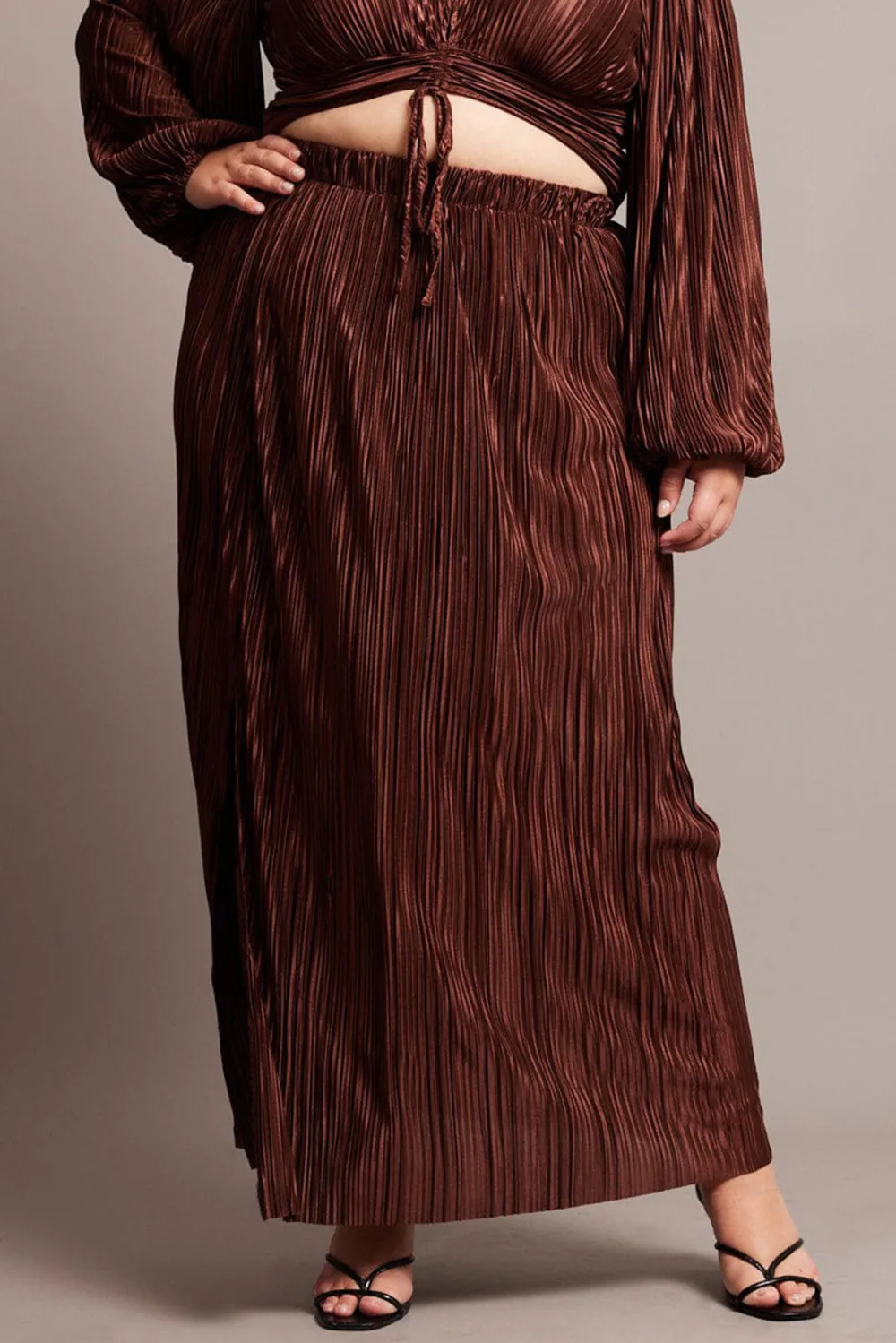 Black Ragtag Pleated Mini Skirt