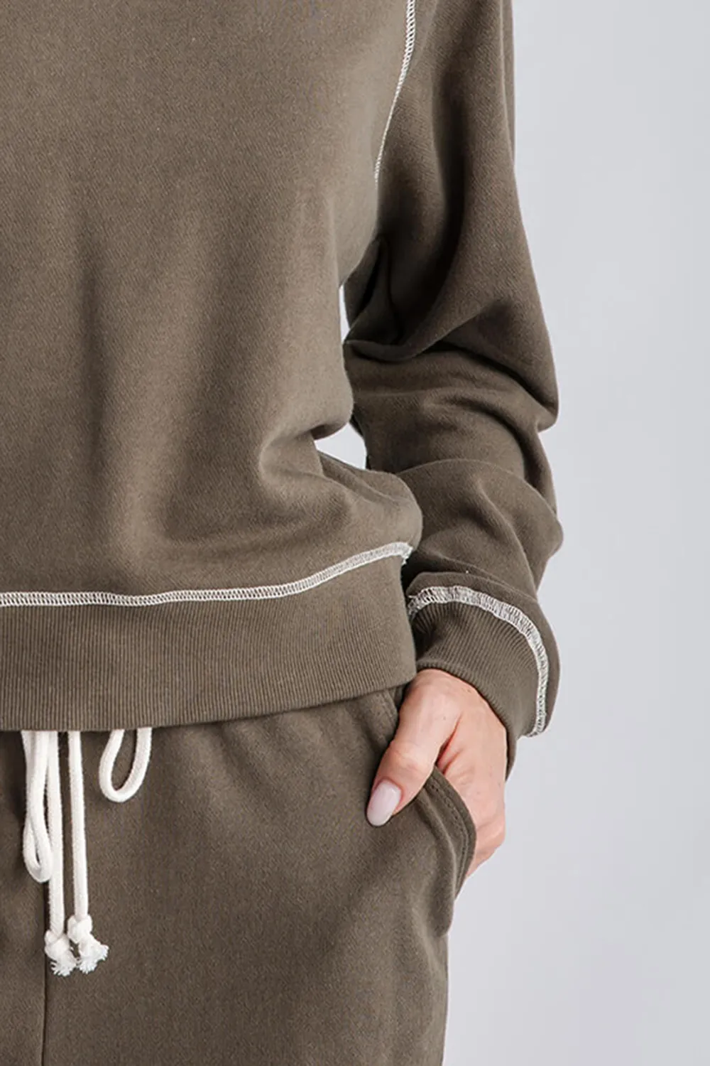 Z Supply Saldana French Terry Sweatshirt - classic heather grey