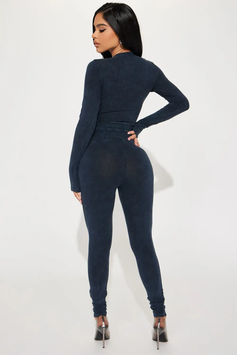 Always Invited Legging Set  - Navy