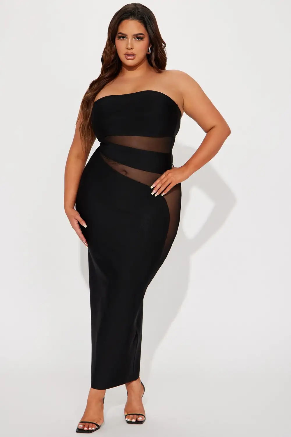 Mackenzie Bandage Maxi Dress - Black