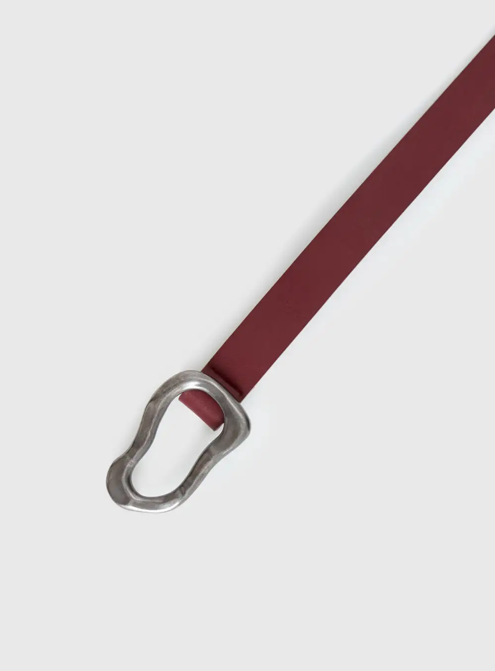 Buckle Faux Leather Signature Belt