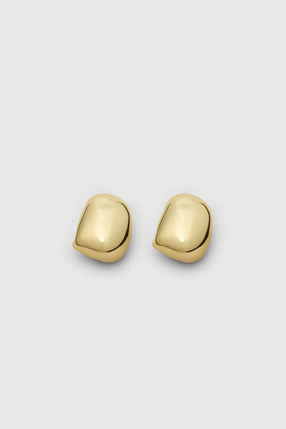 Twisted Gold Huggie Earrings