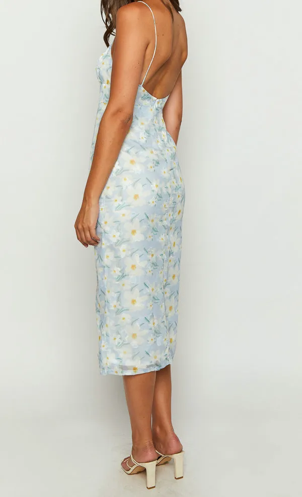 Floral Flowy Midi Dress