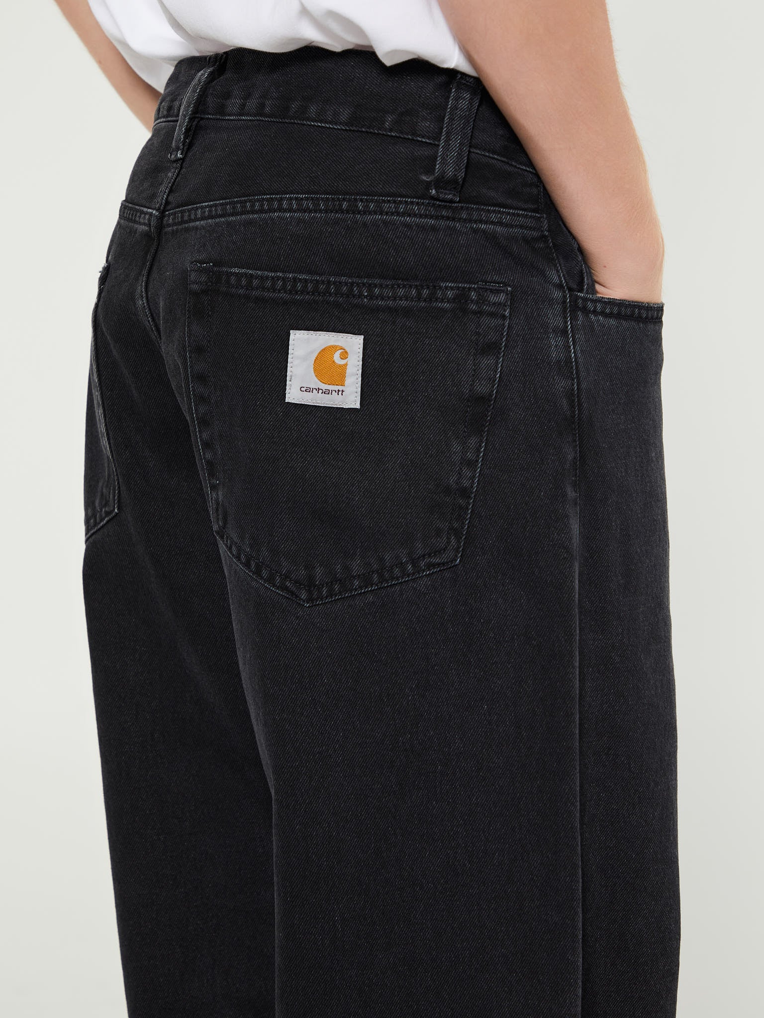 Landon Pants in Black Stone Washed