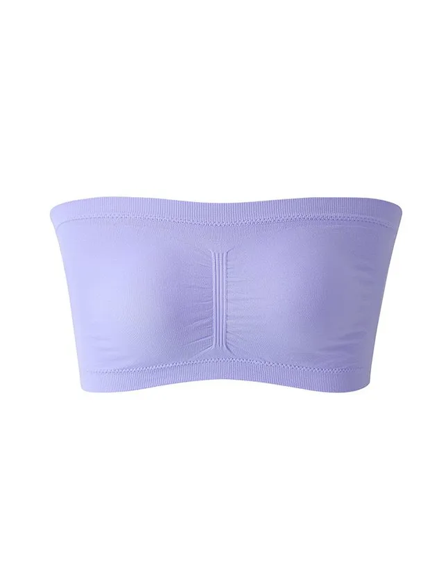 Women's Strapless Double Layer Extended Breast Wrap High Elastic Invisible Underwear