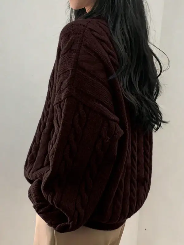 V-Neck Knit Top