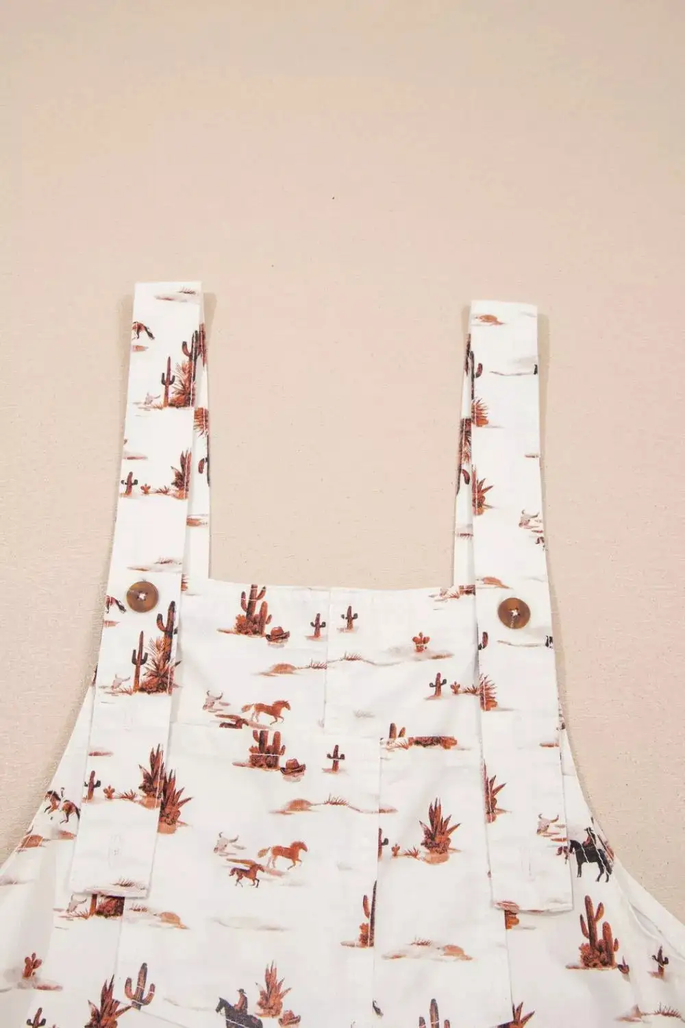 Button Front Western Jumpsuit