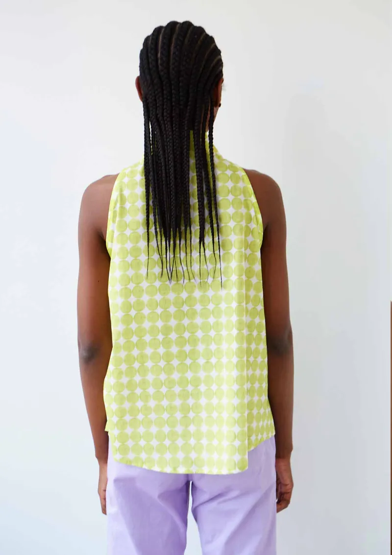 LIME DOTS TONIC SHIRT