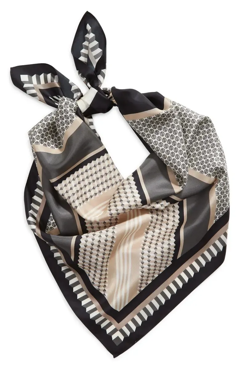 PRINTED SLIK SQUARE SCARF