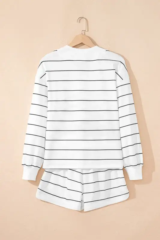 Striped Shoulder Jumpsuit