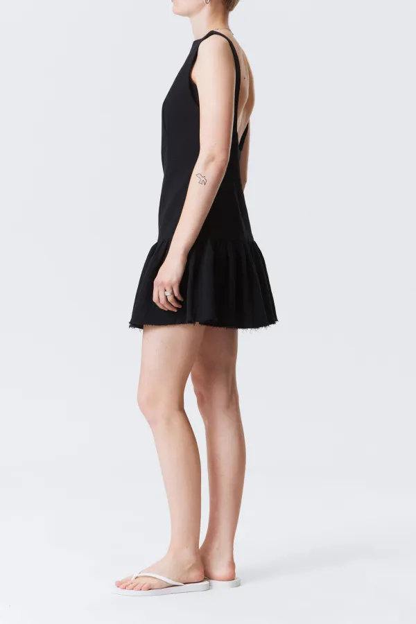 Backless Boat Neck Dress