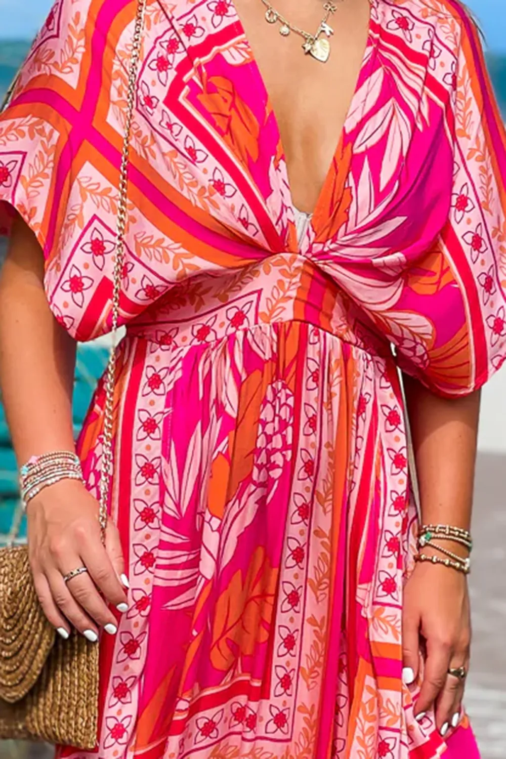 Red Slit Long Dress