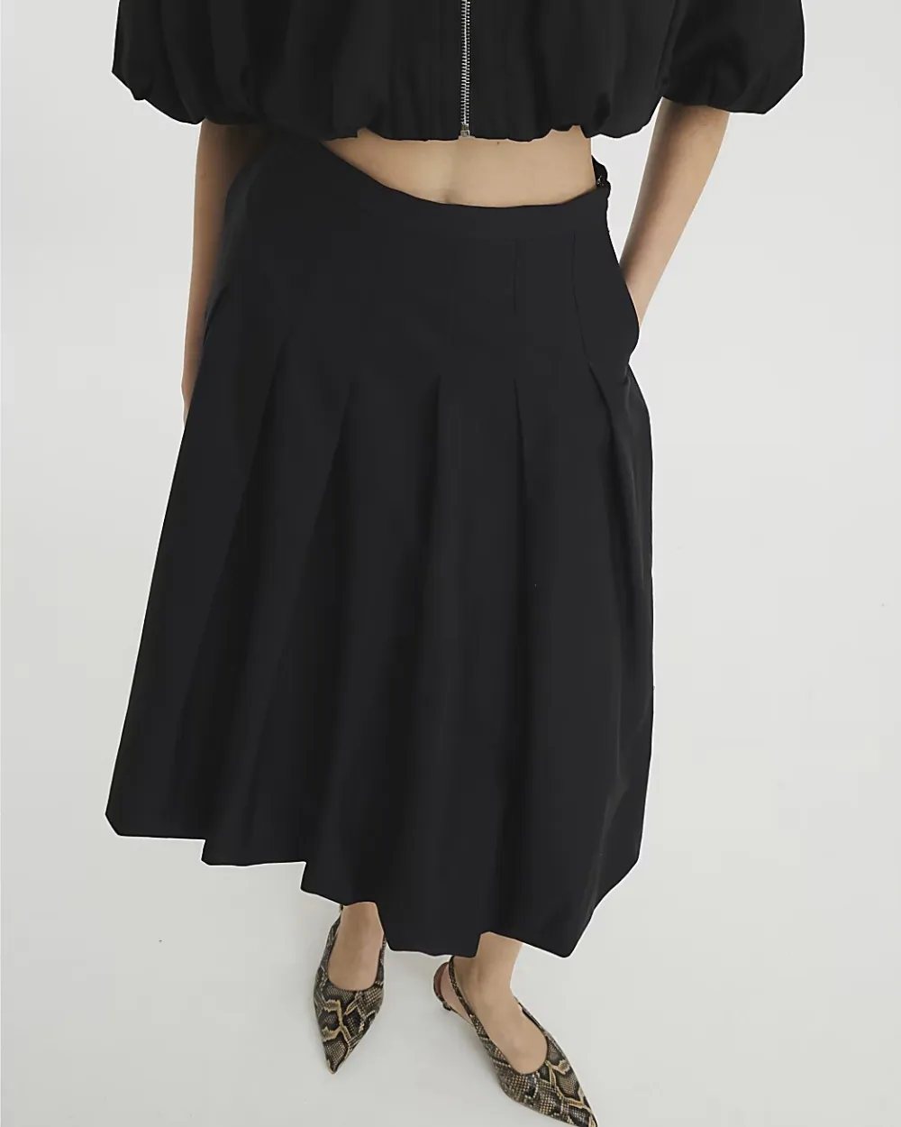 Solid Color Simple And Elegant Cotton Long Skirts
