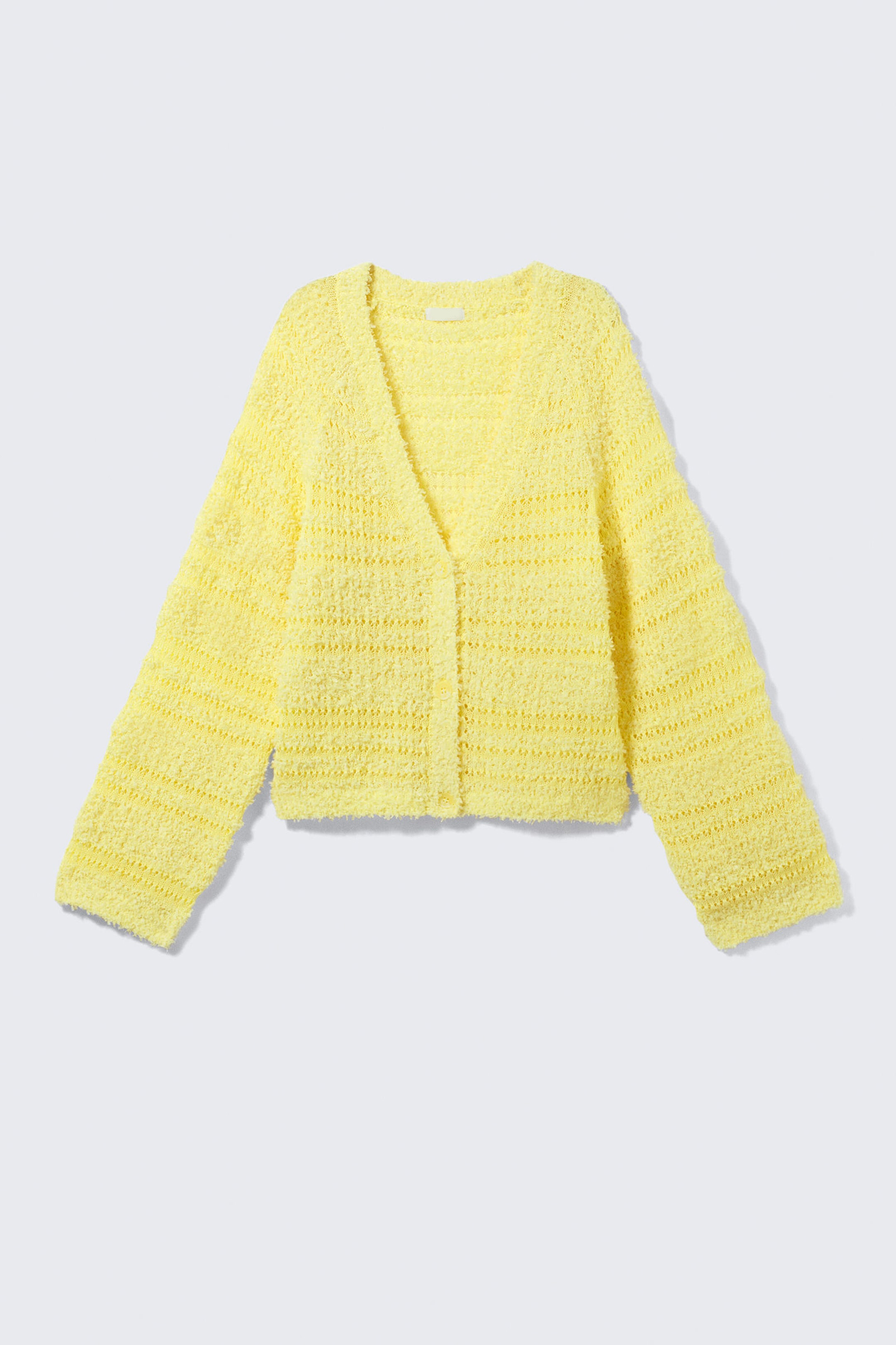 Hollow Button Up Cardigan