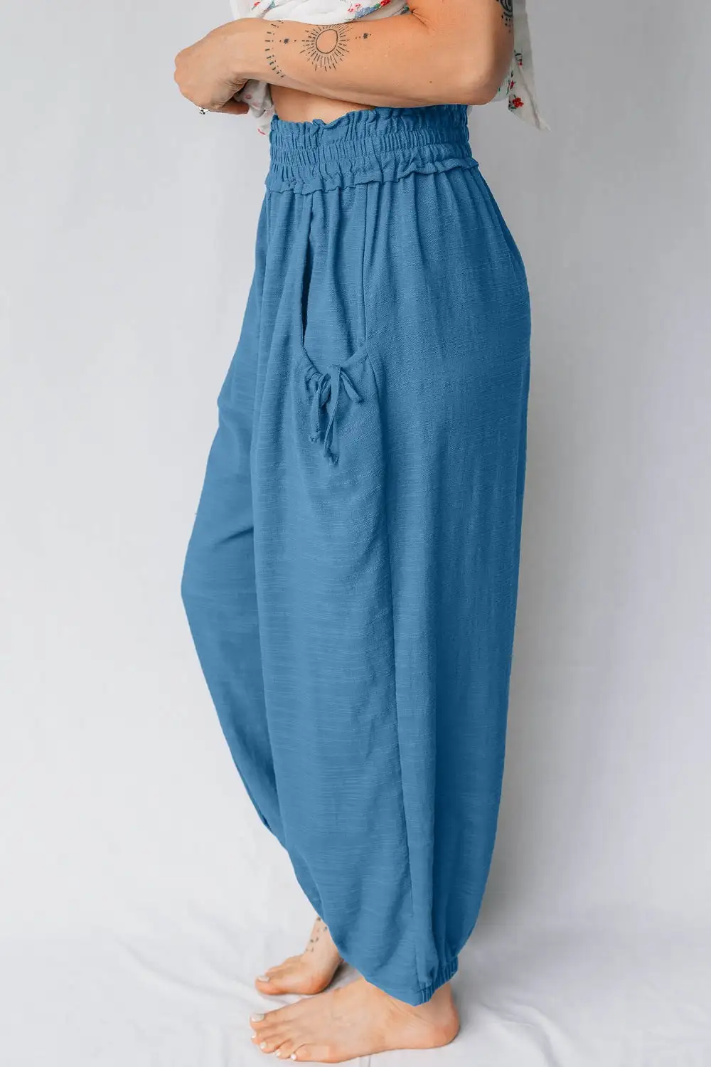 Smocked Waist Jogger Pants