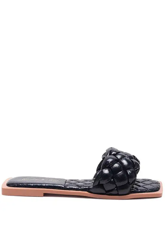 Quilted Woven Flats