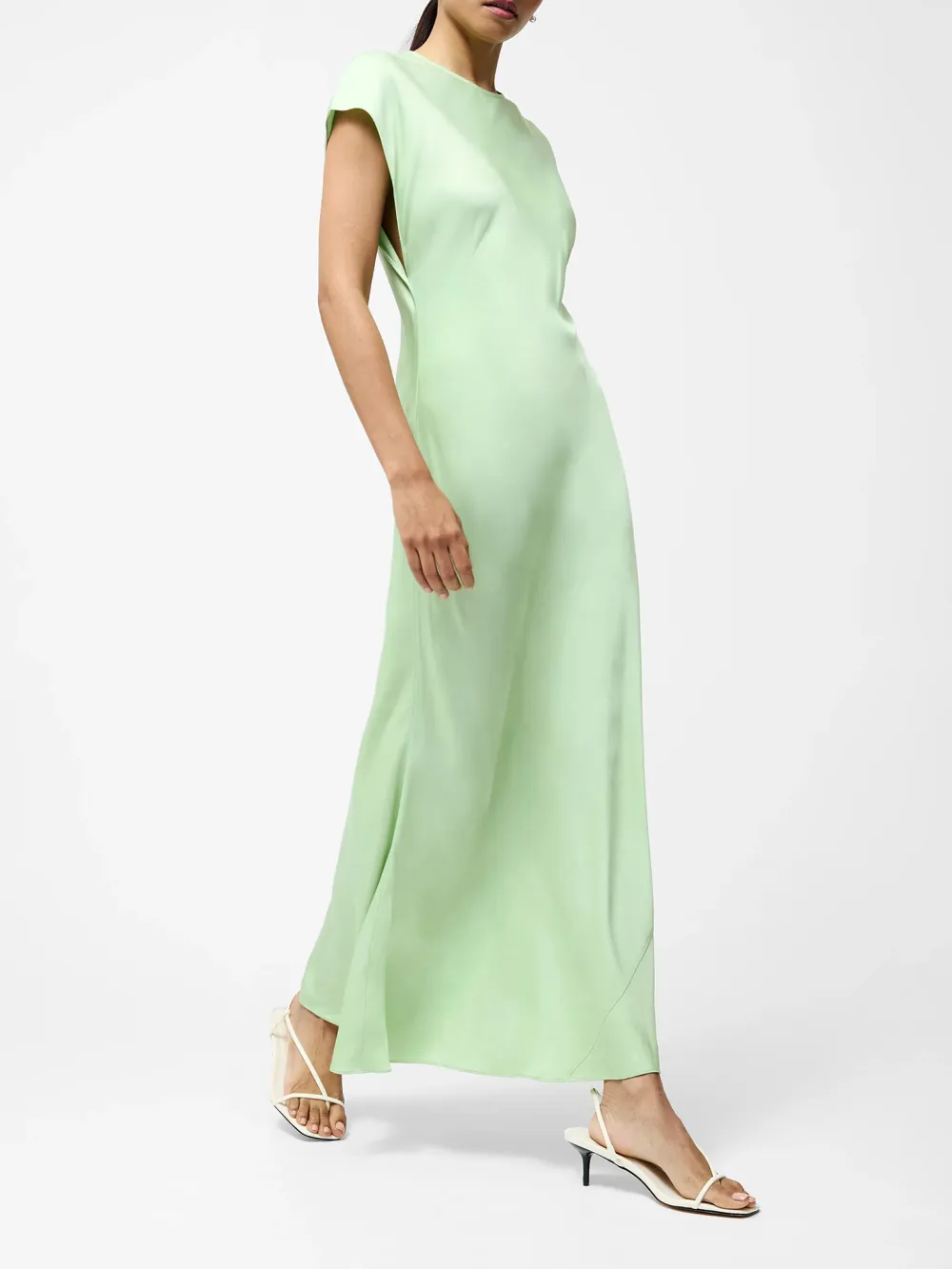 Exquisite Solid Color Elegant Satin Dress