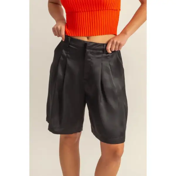 Roomy Flowy High Waist Casual Shorts