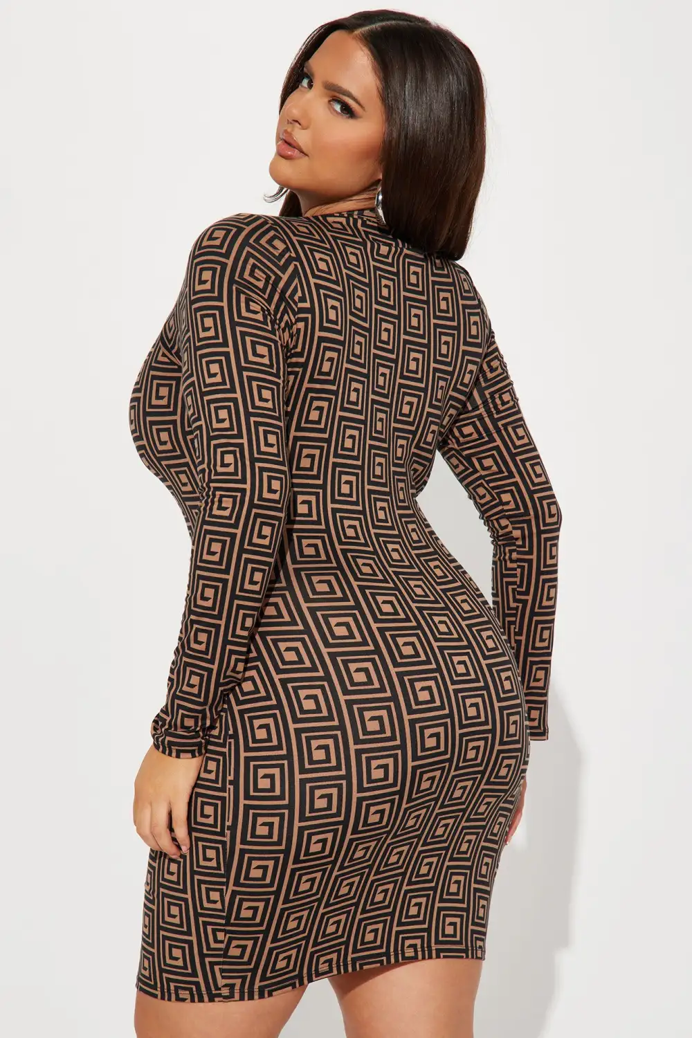 Priority Mini Dress - Brown/combo