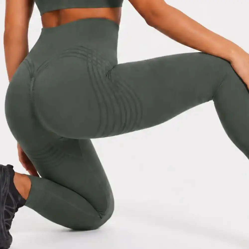 Women's 3D curved buttocks three-dimensional yoga pants