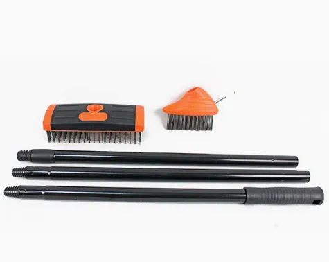 Three in one weed control brush cross-border gardening cleaning tool set multifunctional multi head wire brush