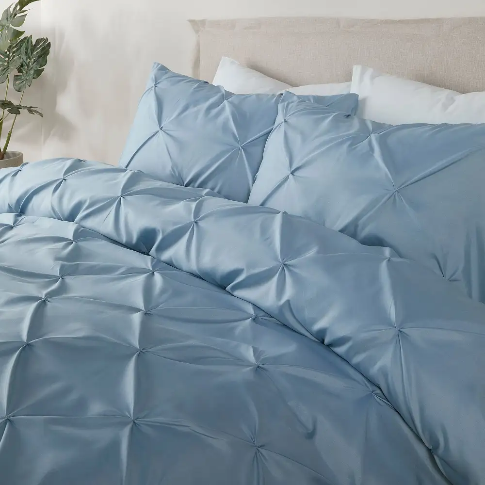 Refined Bedroom Reversible Plain Duvet Cover Set