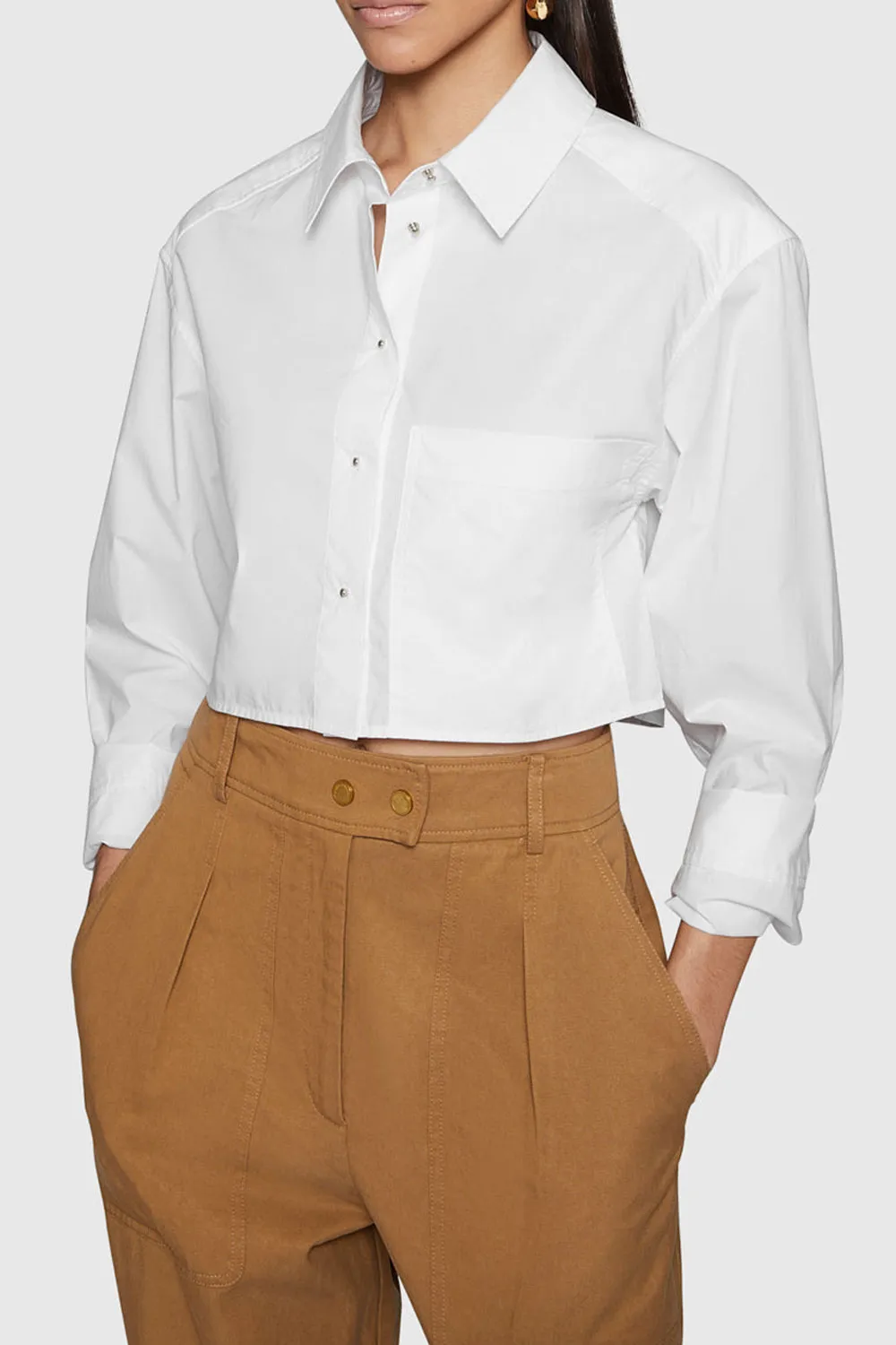 Button Front Seven-Point Shirt